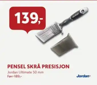 Jordan pensel skrå presisjon