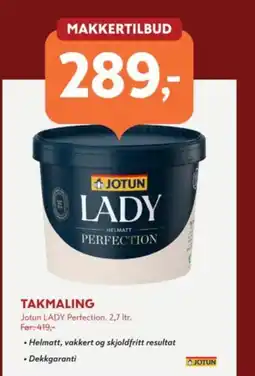 Byggmakker Jotun takmaling tilbud