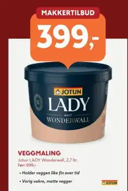 Byggmakker Jotun veggmaling tilbud