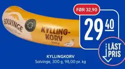 Rema 1000 Solvinge Kyllingkorv tilbud