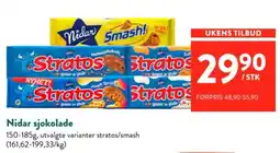 Jacobs Nidar sjokolade tilbud