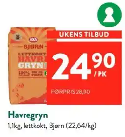 Jacobs Bjørn Havregryn tilbud
