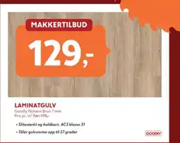 Byggmakker Goodiy Laminatgulv tilbud