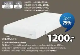 JYSK Dreamzone Stria vendbar madrass tilbud