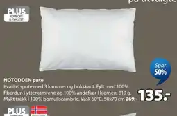 JYSK Notodden pute tilbud