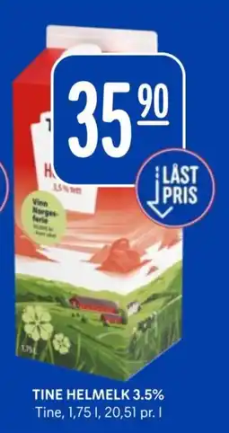 Rema 1000 Tine helmelk 3.5% tilbud