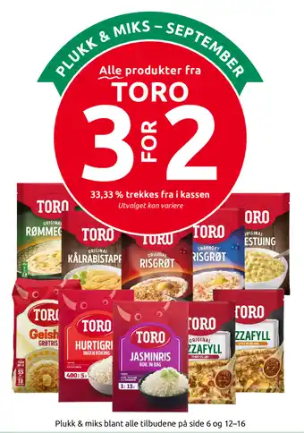 Toro alle produkter