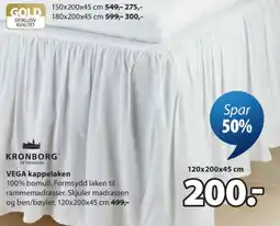 JYSK Kronborg Vega kappelaken tilbud