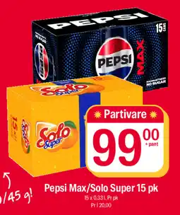 Coop Extra Pepsi Max/Solo Super tilbud