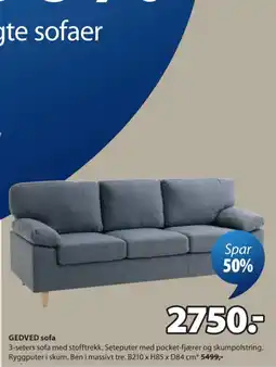 JYSK GEDVED sofa tilbud