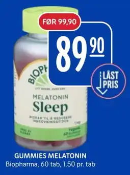 Rema 1000 Biopharma Gummies Melatonin tilbud