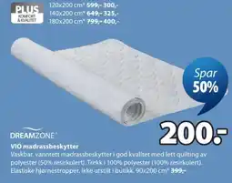 JYSK Dreamzone Vio madrassbeskytter tilbud