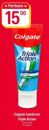 Coop Extra Colgate tannkrem Triple Action tilbud