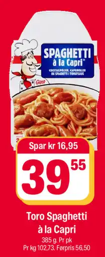Coop Extra Toro Spaghetti à la Capri tilbud