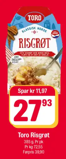 Coop Extra Toro Risgrøt tilbud