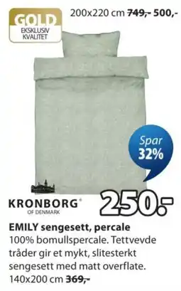JYSK Kronborg emily sengesett tilbud