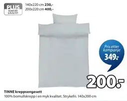 JYSK Tinne kreppsengesett tilbud