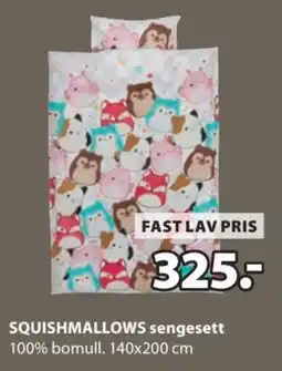JYSK Squishmallo ws sengesett tilbud
