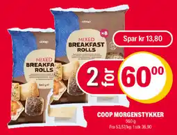 Coop Extra Coop morgenstykker tilbud