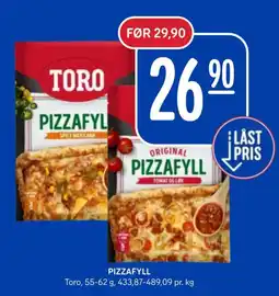 Rema 1000 Toro Pizzafyll tilbud