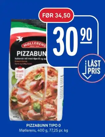 Møllerens pizzabunn tipo 0