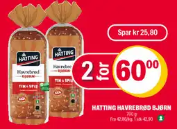 Coop Extra Hatting havrebrød bjørn tilbud