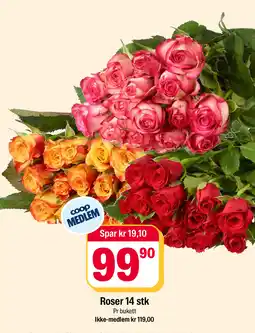 Coop Extra Roser 14 stk tilbud