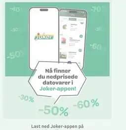 Joker Joker nedprisede datovarer tilbud