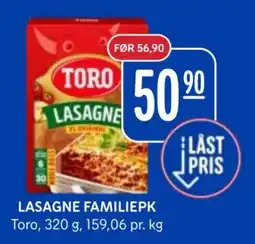 Rema 1000 Toro Lasagne tilbud
