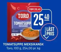 Rema 1000 Toro Tomatsuppe Meksikansk tilbud