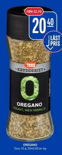 Rema 1000 Toro Oregano tilbud