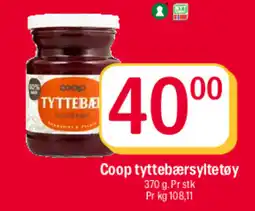 Coop Extra Coop tyttebærsyltetøy tilbud