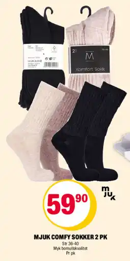 Coop Extra Mjuk comfy sokker 2 pk tilbud