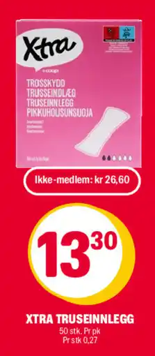 Coop Extra Xtra truseinlegg tilbud