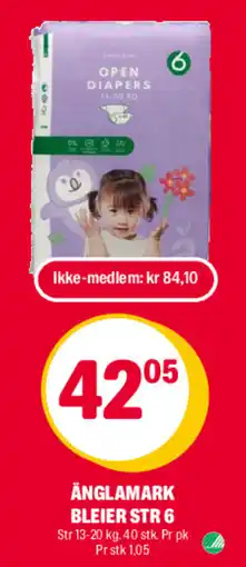 Coop Extra Änglamark Open Diapers tilbud
