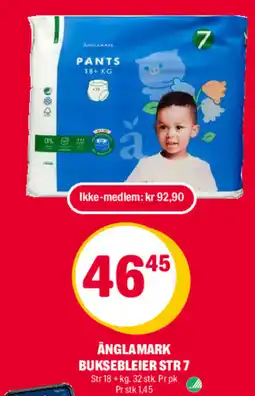 Coop Extra Änglamark buksebleier str 7 tilbud