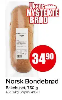 Spar Norsk Bondebrød tilbud