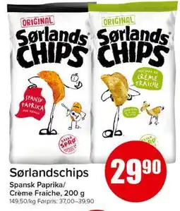 Spar SØRLANDSCHIPS tilbud