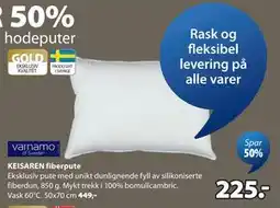JYSK KEISAREN fiberpute tilbud