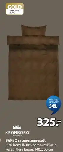 JYSK BARBO satengsengesett tilbud