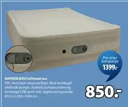 JYSK BAVNEBJERG luftmadrass tilbud