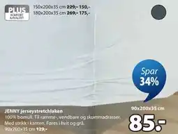 JYSK JENNY jerseystretchlaken tilbud