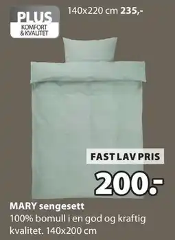 JYSK MARY sengesett tilbud