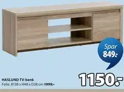 JYSK HASLUND TV-benk tilbud