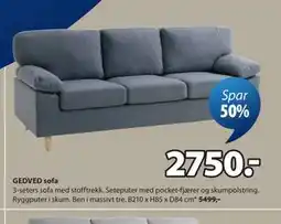 JYSK GEDVED sofa tilbud
