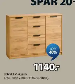 JYSK JENSLEV skjenk tilbud