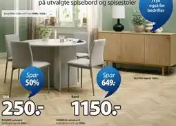 JYSK KRONDAL spisebord tilbud
