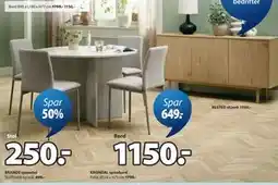 JYSK BRANDE spisestol tilbud