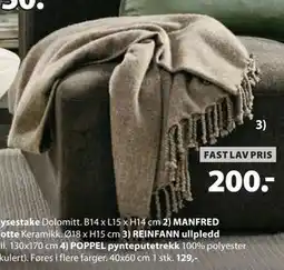 JYSK REINFANN ullpledd tilbud