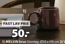 JYSK MELVIN krus tilbud